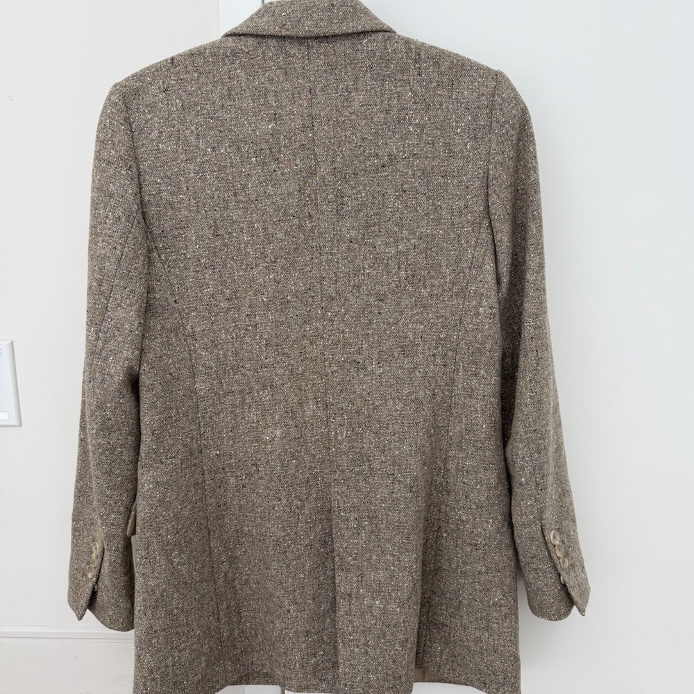 Massimo Dutti Wool and silk blazer with metallic thread - Picture 3 of 5